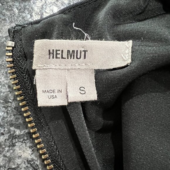 Helmut Lang Black Sheath Bodycon Asymmetrical Hem Dress $345 - Picture 11 of 13